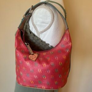 Y2K rainbow zipper pink dooney and bourke